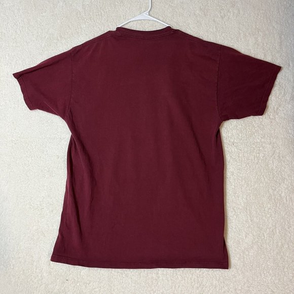 Vintage Bald Eagle T-Shirt Mens XL Jerzees Made In USA Maroon Graphic Logo - Picture 10 of 11